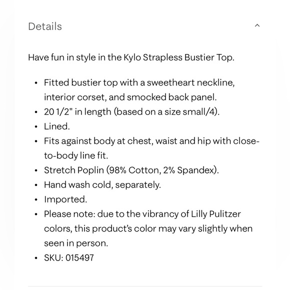 Lilly Pulitzer Kylo Strapless Bustier Top in Green and matching headband NWT - Picture 2 of 3